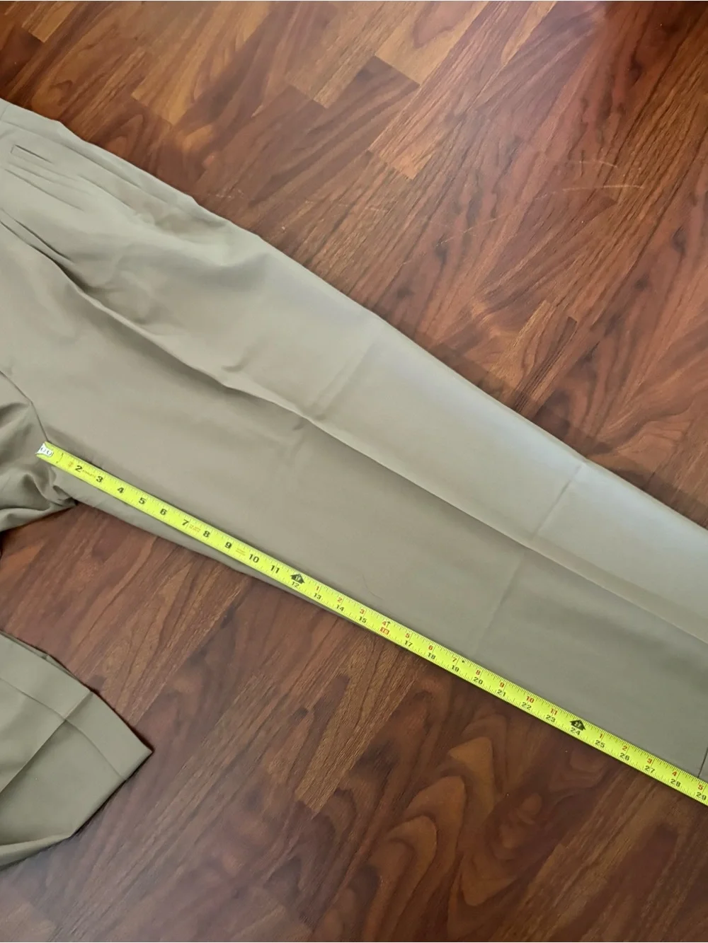 Zanella Jesse Mens Wool Pleated Dress Pants 35x30 Tan Beige Cuffed Slacks Italy⁠
